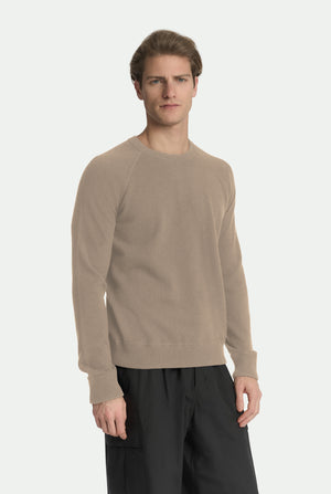 Maglia girocollo Silvio raglan in luxury cashmere