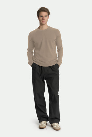 Maglia girocollo Silvio raglan in luxury cashmere