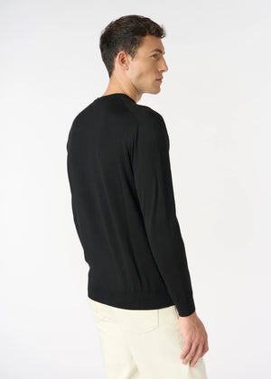 Maglia girocollo Alfredo in extrafine merino