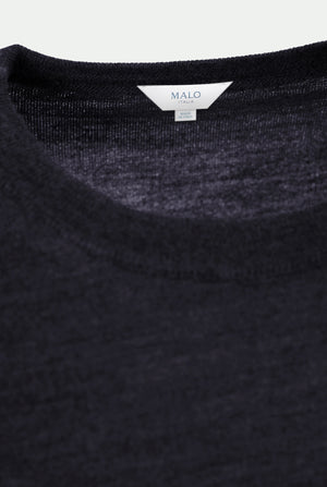 Maglia girocollo Alfredo in Extrafine merino