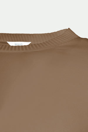 Jersey de cuello redondo de algodón indio