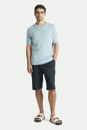 Rundhalspullover aus indischer Baumwolle