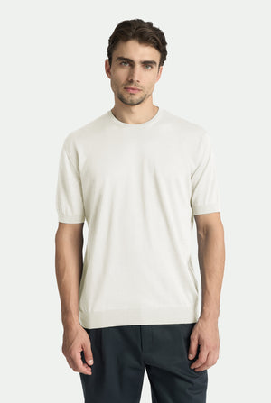 Maglia girocollo Giorgio in cashmere seta