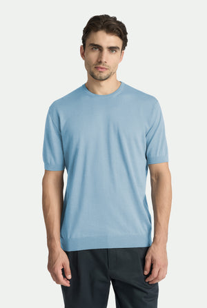 Maglia girocollo Giorgio in cashmere seta