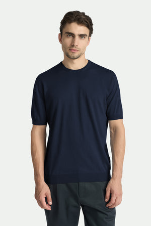 Maglia girocollo Giorgio in cashmere seta