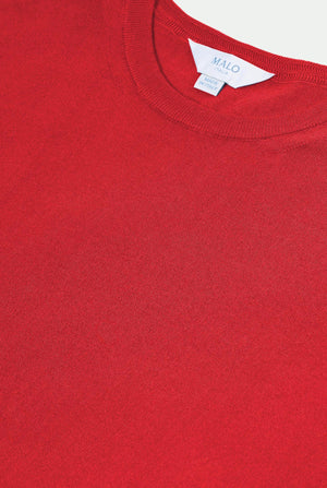 Rundhalpullover aus Makò-Baumwolle