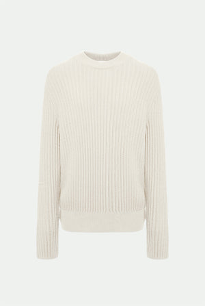 Girocollo in cotone e cashmere