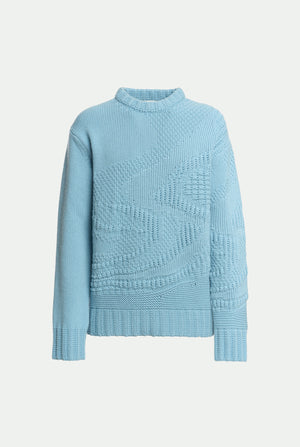 Rundhalspullover aus Schurwolle und Kaschmir