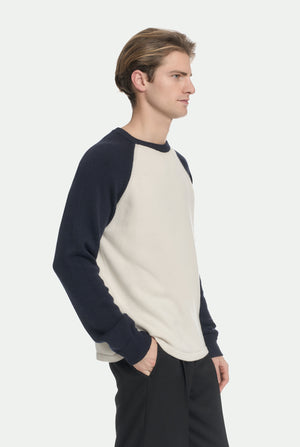 Maglia girocollo raglan in luxury cashmere