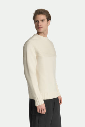 Jersey de cuello redondo de cachemira