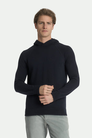 Jersey de cuello redondo de cachemira con mangas raglán