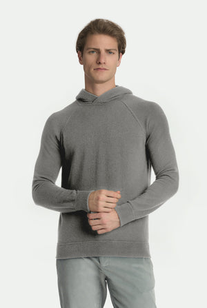 Jersey de cuello redondo de cachemira con mangas raglán