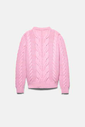 Hemingway Cable Crewneck in cashmere