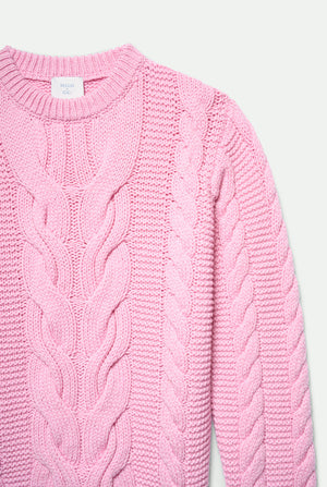 Hemingway Cable Crewneck in cashmere