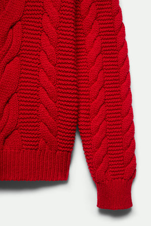 Hemingway Cable Crewneck in cashmere