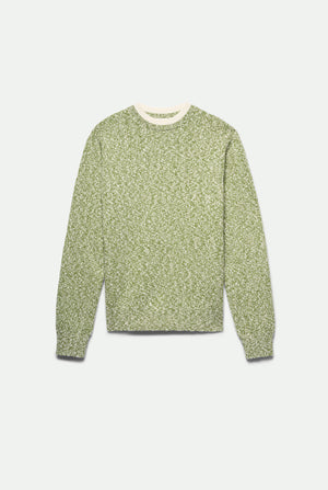 Newman Double Collar Crewneck in wool and cashmere