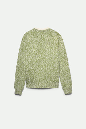 Newman Double Collar Crewneck in wool and cashmere
