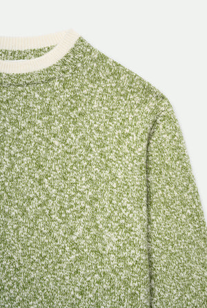 Newman Double Collar Crewneck in wool and cashmere