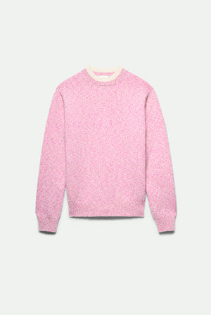 Newman Double Collar Crewneck in wool and cashmere