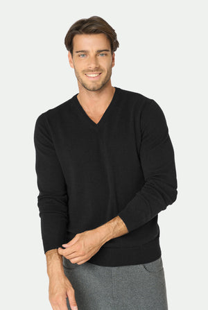 Pullover mit V-Ausschnitt aus Luxury Cashmere