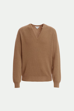 Jersey de cuello de pico de cachemira