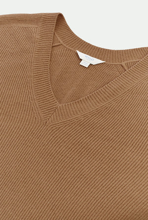 Jersey de cuello de pico de cachemira
