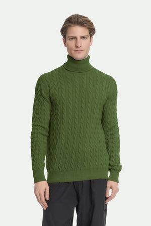 Jersey de cuello alto de cachemira