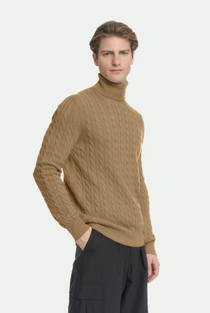 Jersey de cuello alto de cachemira