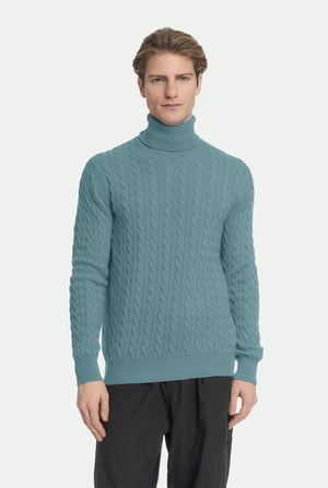 Jersey de cuello alto de cachemira