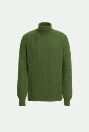 Jersey de cuello alto de cachemira