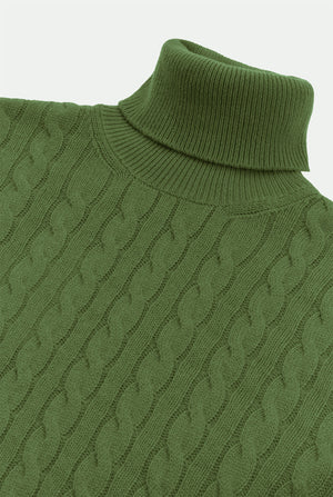 Jersey de cuello alto de cachemira