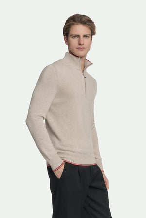 Jersey de cuello alto de cachemira