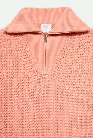 Belmondo Half-zip Pullover aus Cashmere mit Kettenstich