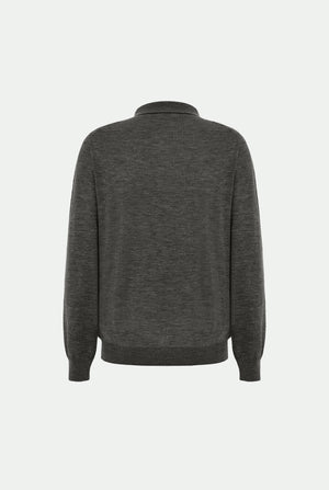 Achille polo in virgin wool