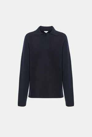 Virgin wool polo shirt