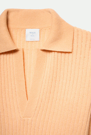 McQueen Ribbed Polo Shirt in cashmere
