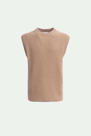 Rippenstrick-Weste aus Kaschmir