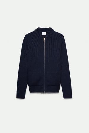 Brando Zip Bomber in cashmere