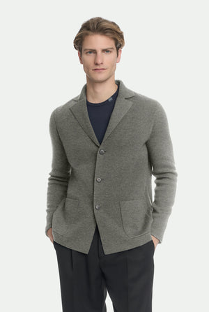 Chaqueta de mezcla de cachemira