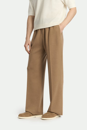 Pantalon en mélange de cachemire et soie