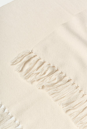 Plaid aus luxuriösem Kaschmir im Chevron-Muster