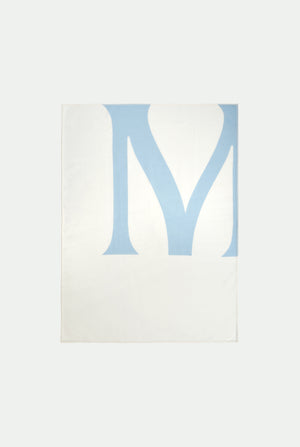 Plaid monogram in cashmere e lana vergine