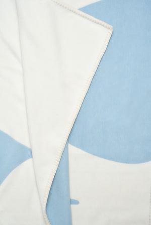 Plaid monogram in cashmere e lana vergine