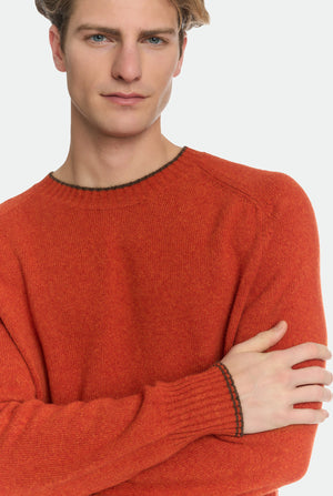 Maglia girocollo in luxury cashmere