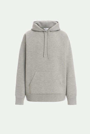 Felpa in misto lana vergine e seta