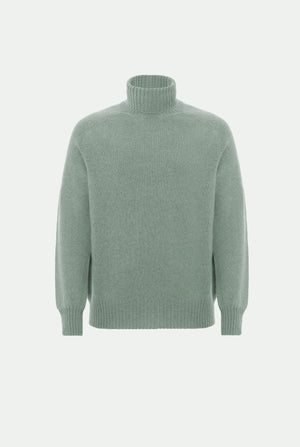 Unisex cashmere high-neck sweater