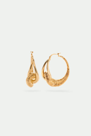 Nodo Fiorentino brass earrings