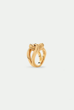 Nodo Fiorentino brass ring