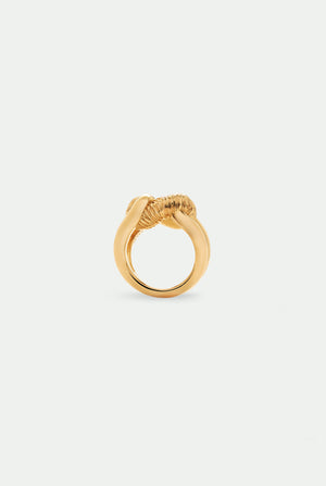 Nodo Fiorentino brass ring