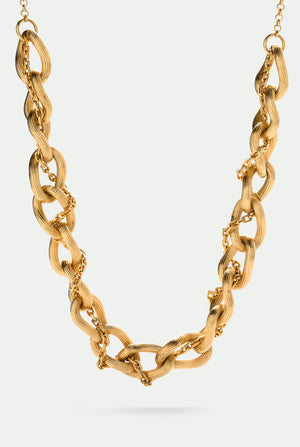 Arezzo Chain brass necklace